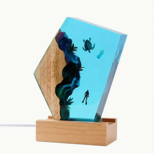 Turtle, Whale and Jellyfish Resin Lamp VIP
