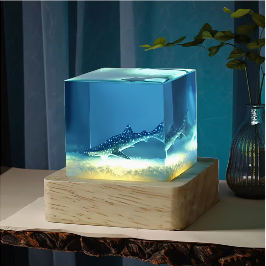 Single Whale Resin Lamp VIP