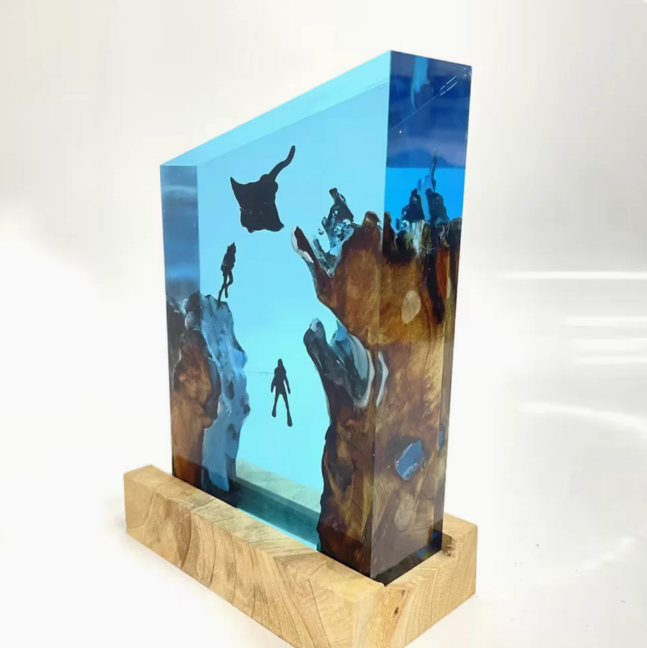 Batfish Resin Lamp