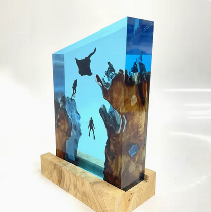 Batfish Resin Lamp