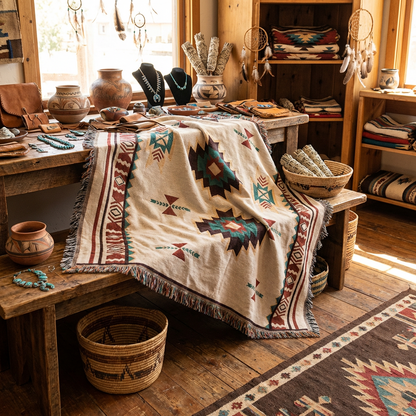 Oak & Feather Indigenous Blanket