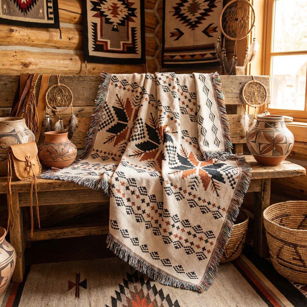 Oak & Feather Indigenous Blanket