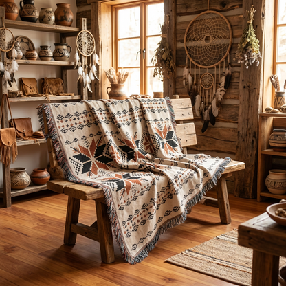 Oak & Feather Indigenous Blanket