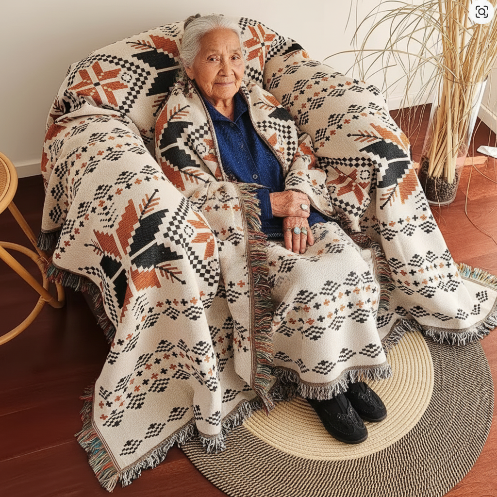 Oak & Feather Indigenous Blanket