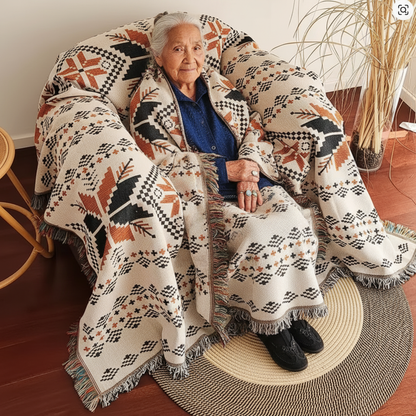 Oak & Feather Indigenous Blanket